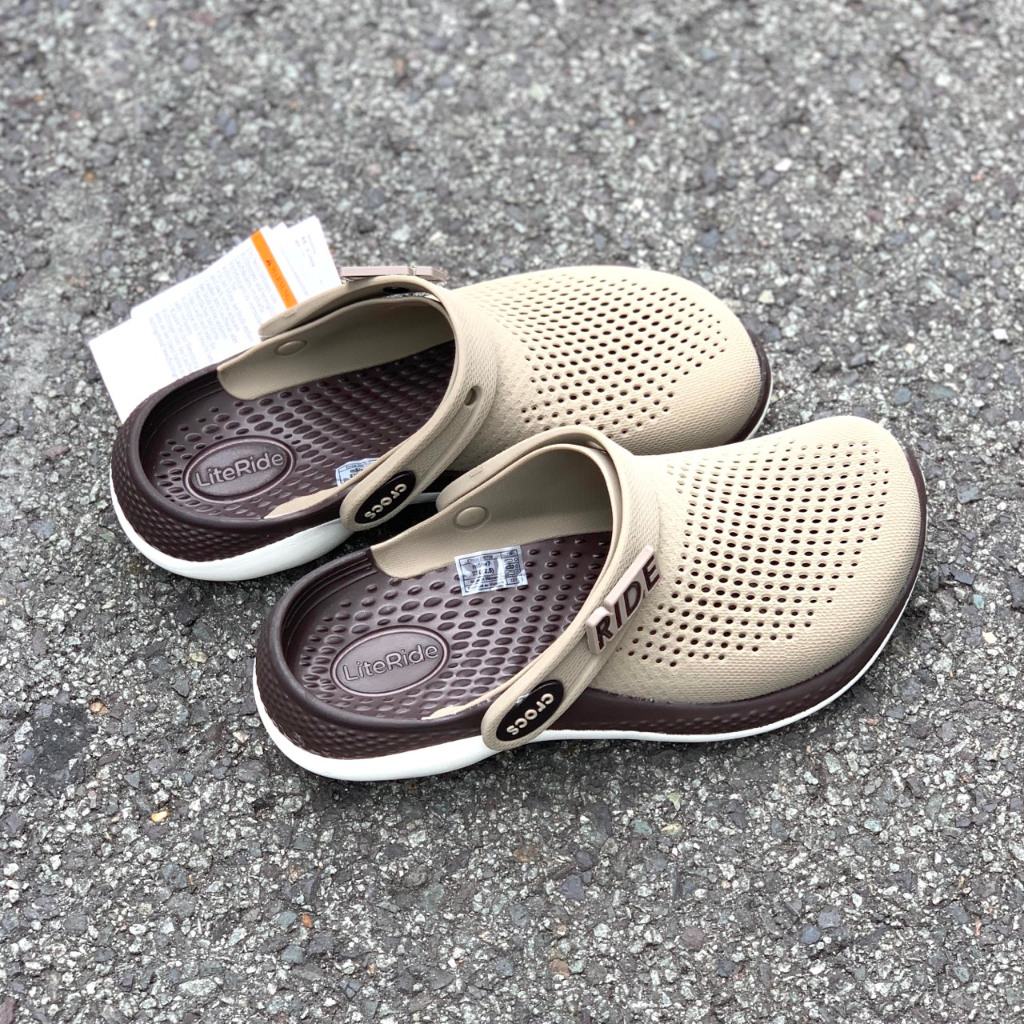 TopRank men women horizontal flip flops 360 clog coffee brown men women's sandals rain boots 1-ringsg type