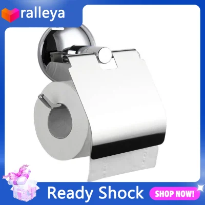 Stainless Steel Toilet paper Holder Heavy Duty Suction Wall Mount Toilet Tissue Paper Holder Bathroom Paper Roll Holder Free Shipping