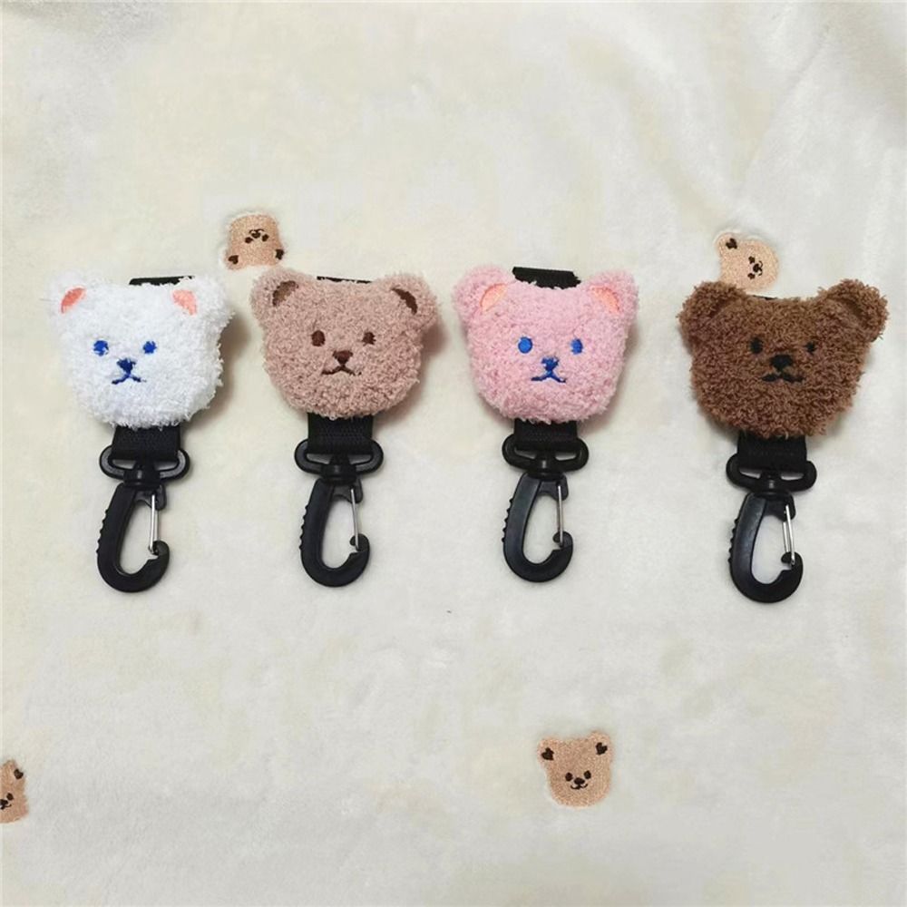 HOPE34 Bền Thiết thực Sang trọng Gấu Dễ thương Chống trượt Móc xe đẩy Phụ kiện xe đẩy Móc treo túi Móc xếp đồ xe đẩy em bé