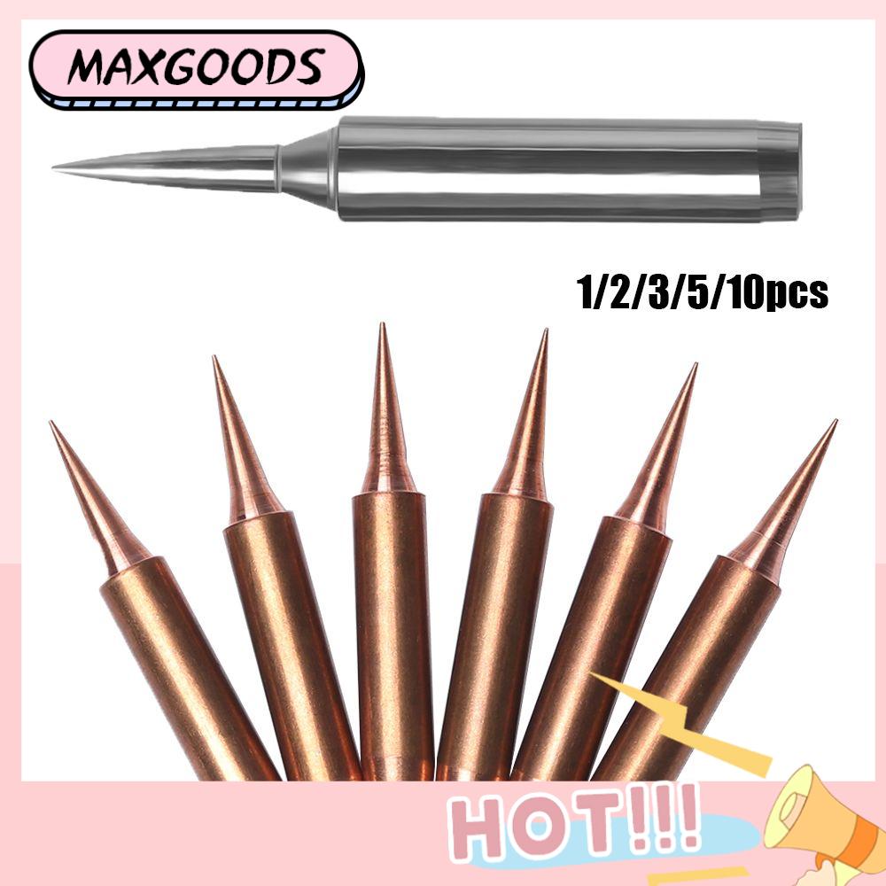 MAXG 1/2/3/5/10pcs Chất lượng cao Hướng dẫn miễn phí Bit cho hàn Dụng cụ hàn đầu Mẹo sắt hàn Mẹo cho 936 Điện có thể thay thế