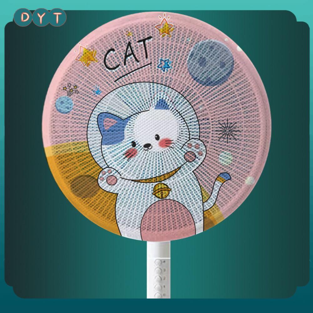 DYT 16-18 inch Vỏ bảo vệ quạt Lưới điện chống véo cho trẻ em Họa tiết hoạt hình Vỏ quạt điện Bền Quạt tròn Vỏ quạt lưới