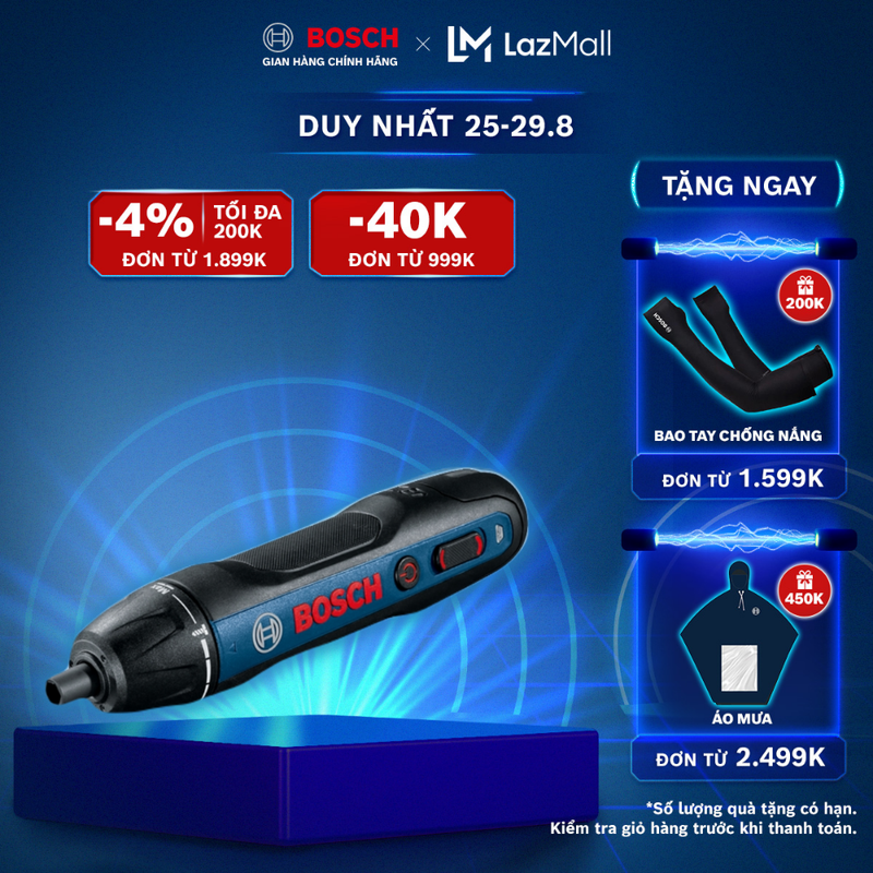 Máy vặn vít dùng pin bosch go gen 2
