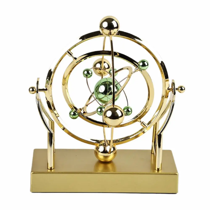【Lete hot】 Celestial Orbit Pendulum Perpetual Motion Machine Kinetic Art Desk Decor Astronomy Model for Home Office Rotating Sculpture