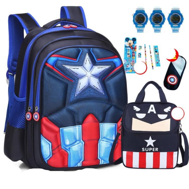 American skipper 3D schoolbag boy bag boy Shoulder Bag Backpack childrens schoolbag - intl