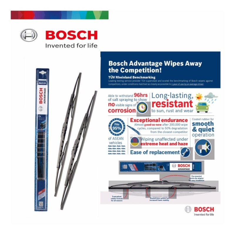 Bosch Advantage Wiper BA14 inch Singapore