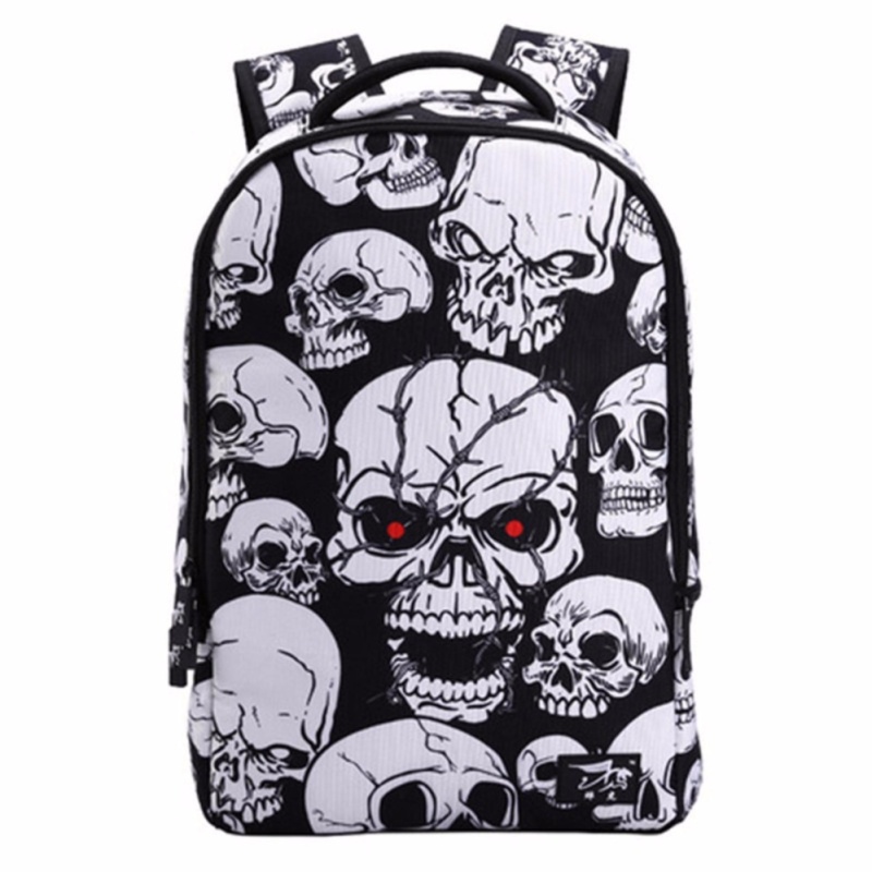 Cartoon Human Skeleton Printing Children Backpacks, School Bags For Teens , Cool Boy & Girl Rucksacks - intl