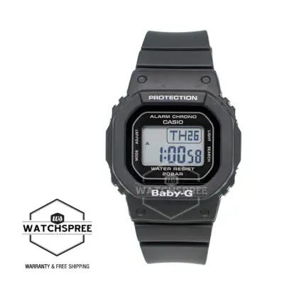 [WatchSpree] Casio Baby-G BGD-500 Series Black Resin Band Watch BGD560-1D BGD-560-1D BGD-560-1
