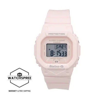 [WatchSpree] Casio Baby-G BGD-500 Series Light Pink Resin Band Watch BGD560-4D BGD-560-4D