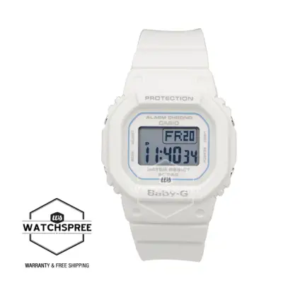 [WatchSpree] Casio Baby-G BGD-500 Series White Resin Band Watch BGD560-7D BGD-560-7D BGD-560-7