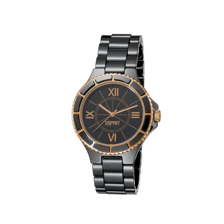 Esprit Collection - Isis Pure - Rosegold Black Ceramic Bracelet (EL101322F03)