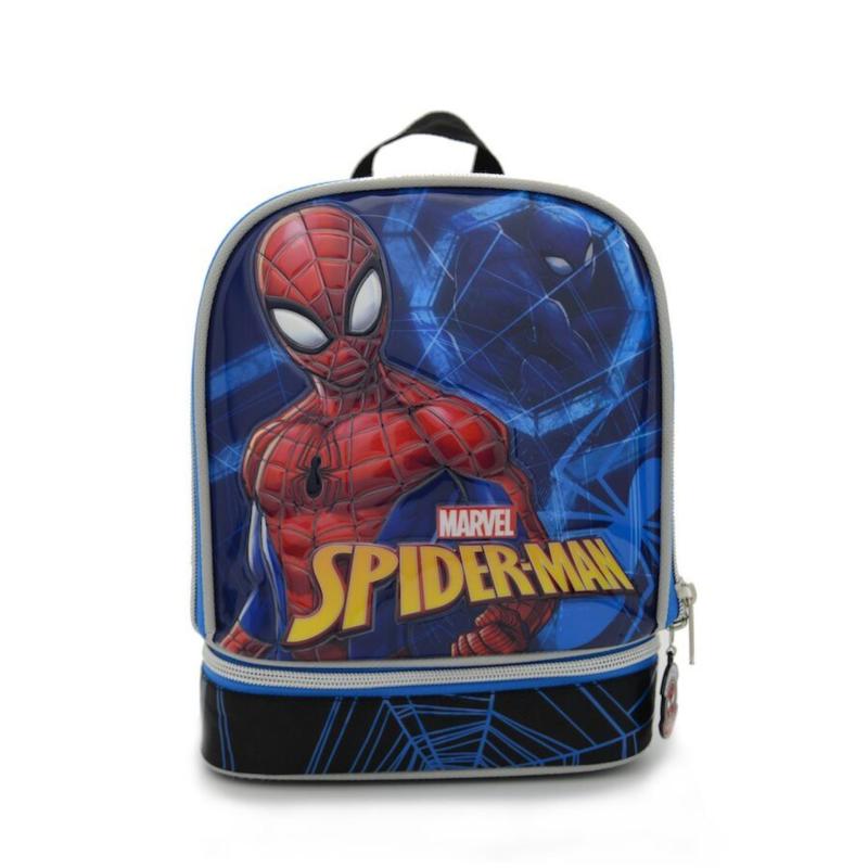 Kidztime x Marvel Spiderman Children Kids Cartoon Character Lunch bag For Boys kids-Waterproofed School Backpack-Lightweight Bags-Ergonomic Back Support-Eco Friendly Material