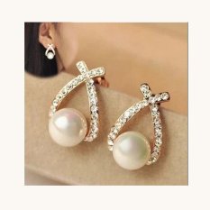 Womens Clip Earrings At Best Price In Korea Style Bridal Simulated Pearl Rhinestone Clip On Earrings Without Piercing For Women Wedding Fashion Ol