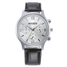 Retro Design Leather Band Analog Alloy Quartz Wrist Watch