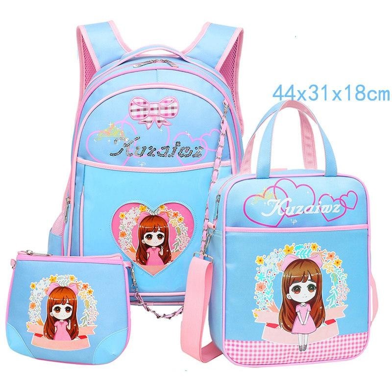 Schoolbag, schoolgirl, girl, girl, and girl on her shoulders, pack 6-12 years old Backpack - intl