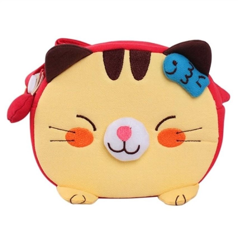 TUBULAKA Toddler Cute Lovely Kitten Animal Kindergarten Shoulder Bag(Apricot) - intl