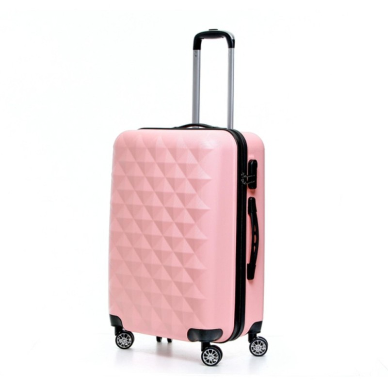 BLMG Zenia Cube Luggage 28 Inches - Baby Pink (Free Delivery)