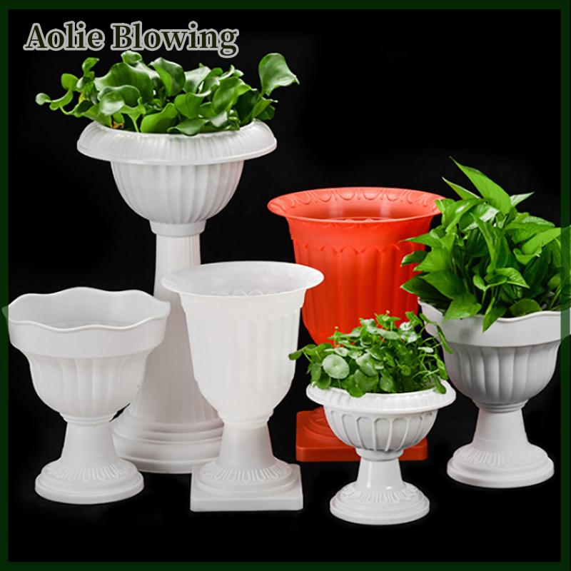 Aolie 1 chiếc bình nhựa gợn sóng nước lớn trang trí sắp xếp Chậu hoa trang trí phòng khách gia đình phong cách Bắc Âu hiện đại