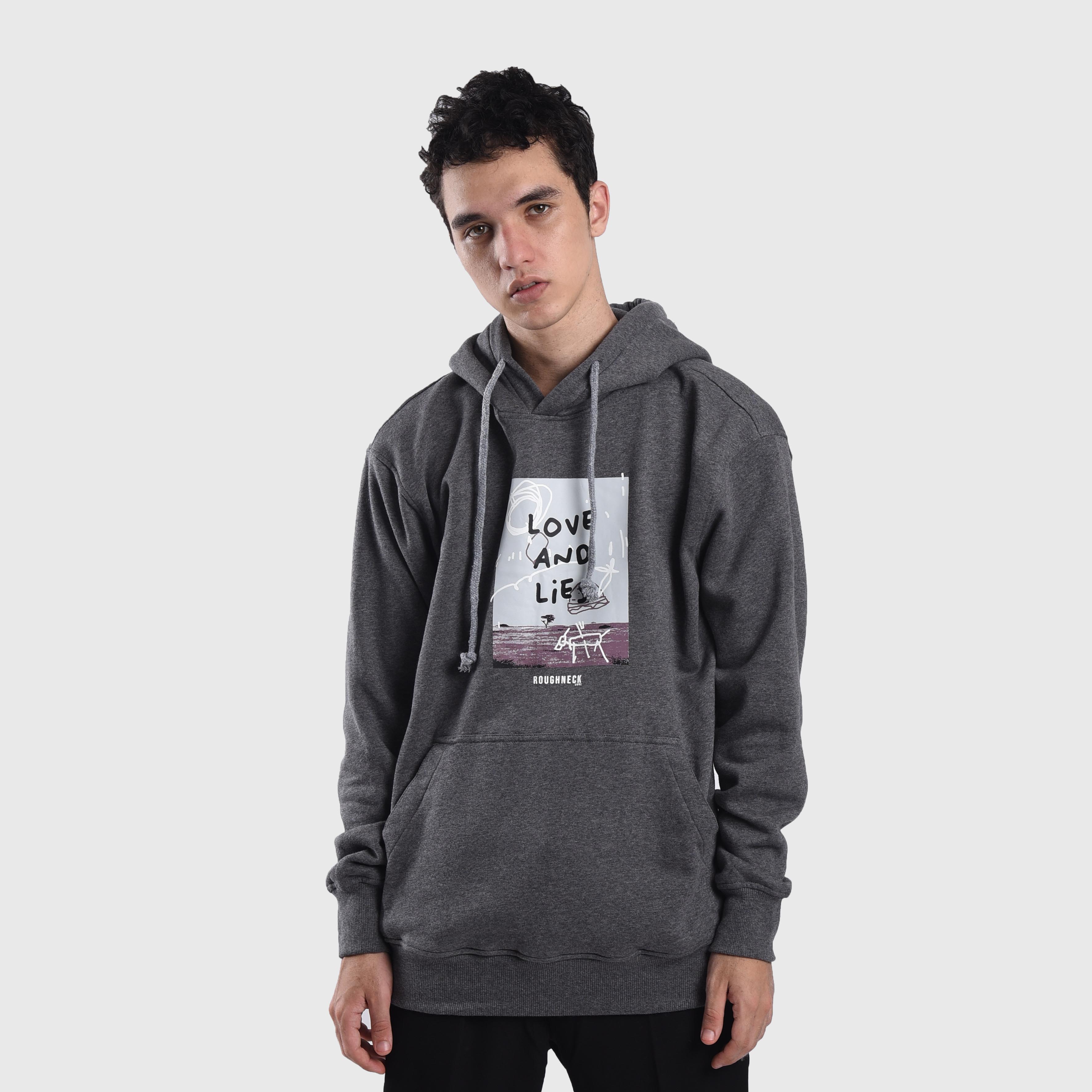 grey hoodie