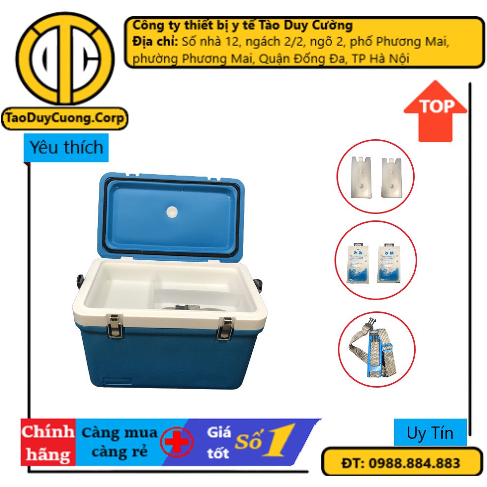 Vaccine transport container, sin container, 12 liter storage tank