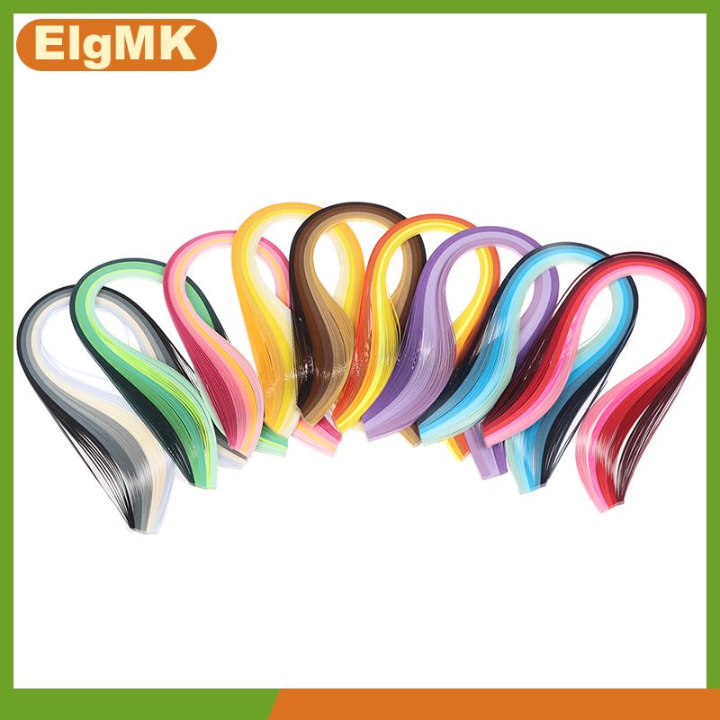 ElgMK Bộ 100 Dải giấy cuộn cái/bộ giấy 3mm 39cm dùng để tự làm đồ thủ công