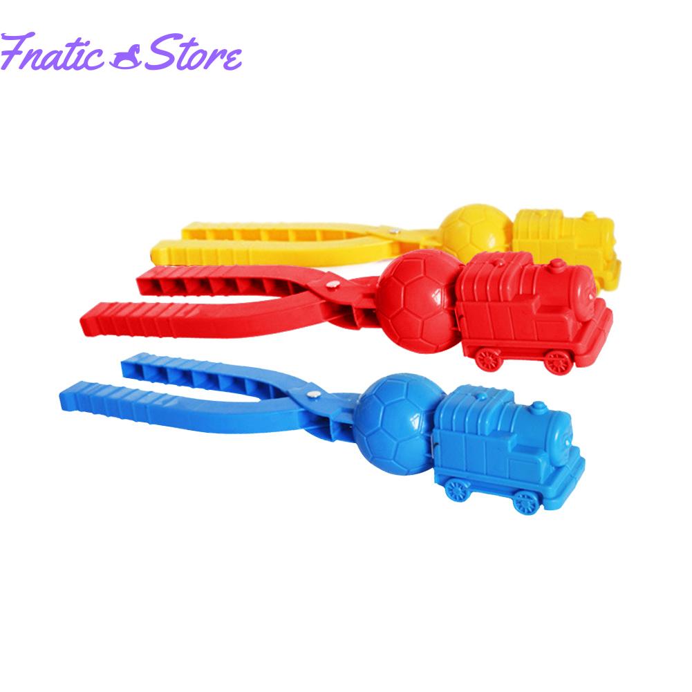 Dễ thương hình tàu hỏa Snowball Clip tuyết đất sét bóng Nhà sản xuất sáng tạo snowballs khuôn