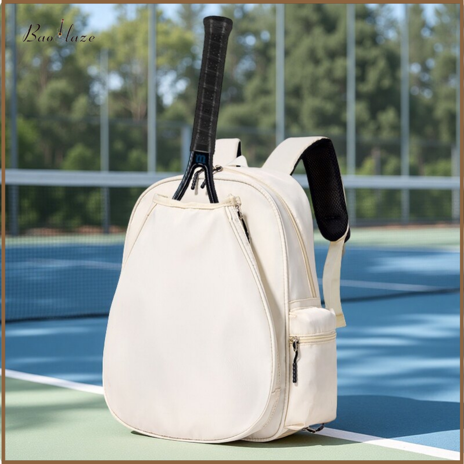 Baoblaze Rectangular Tennis Backpack with Shoe Compartment Multi-Pocket Tennis Bag with Shoe Compartment Separate Racket Backpack Large Capacity for Students, School Commute ราคา 24,994 บาท*ส่งฟรี