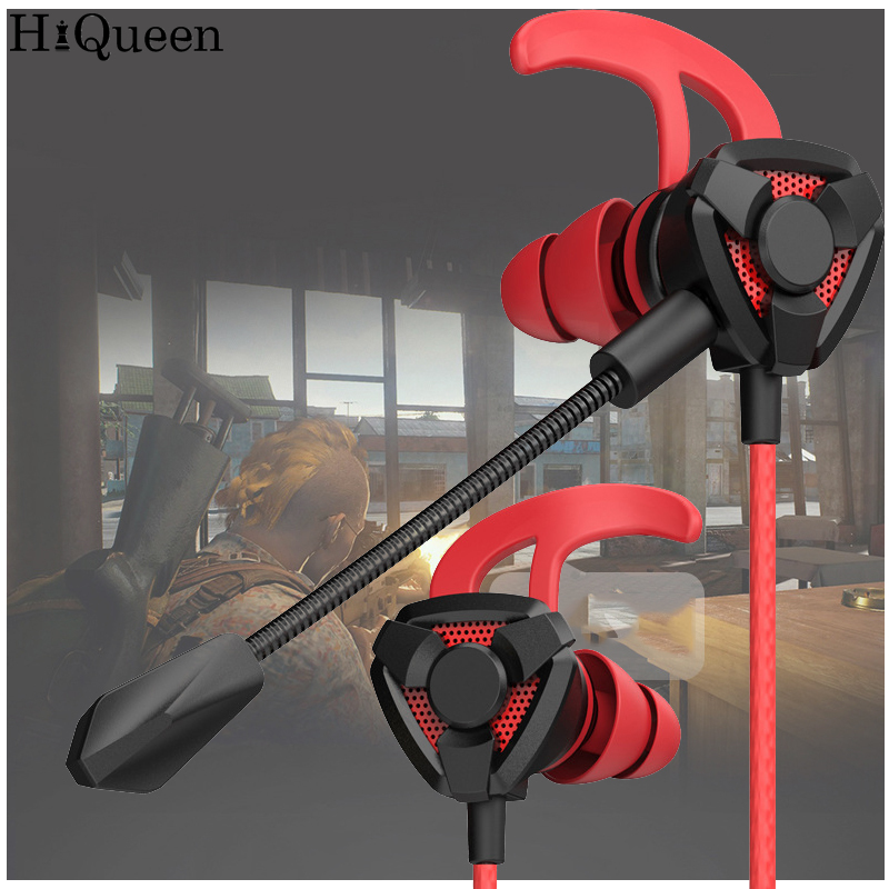 Hiqueen g20 gaming earphone for pubg ps4 csgo casque games headset 7.1 with mic volume control pc gamer earphones