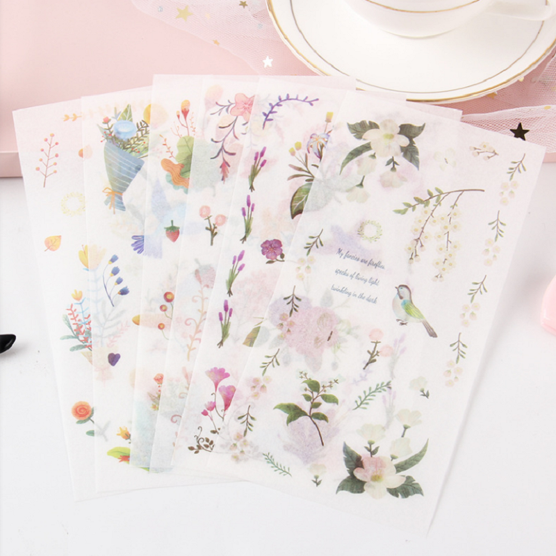 Kawaii văn phòng phẩm Sticker thẩm mỹ dễ thương journaling các loại Stickers cho kế hoạch Tạp Chí máy tính xách tay trẻ em pegatinas 8*16cm