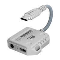 Plextone GS1 2in1 USB-C PD 60W Fast Charging Headphone Jack Adapter Type C to 3.5mm Audio and Charger Adapter