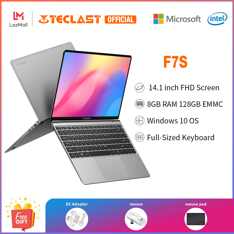 【NEW】F7S Traditional Notebook/14.1 inch IPS Screen/8GB RAM 128GB EMMC /Windows 10/ Intel Apollo Lake 3350/1 year warranty