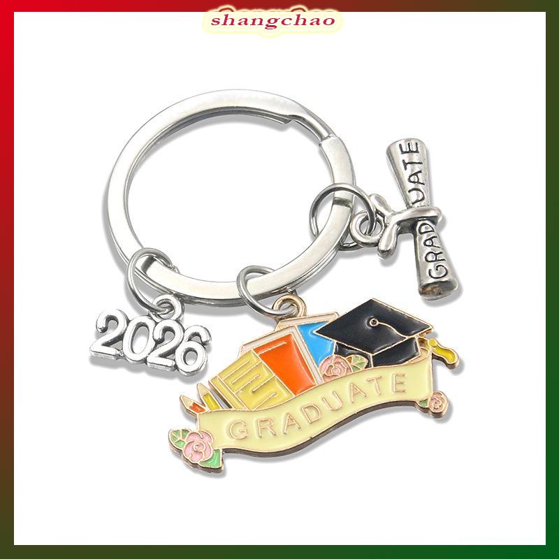 shangchao Kim loại tốt nghiệp cap Gown Keychain 2026 sinh viên lễ món quà lưu niệm độc đáo cho bạn bè bên bạn cùng lớp - 7