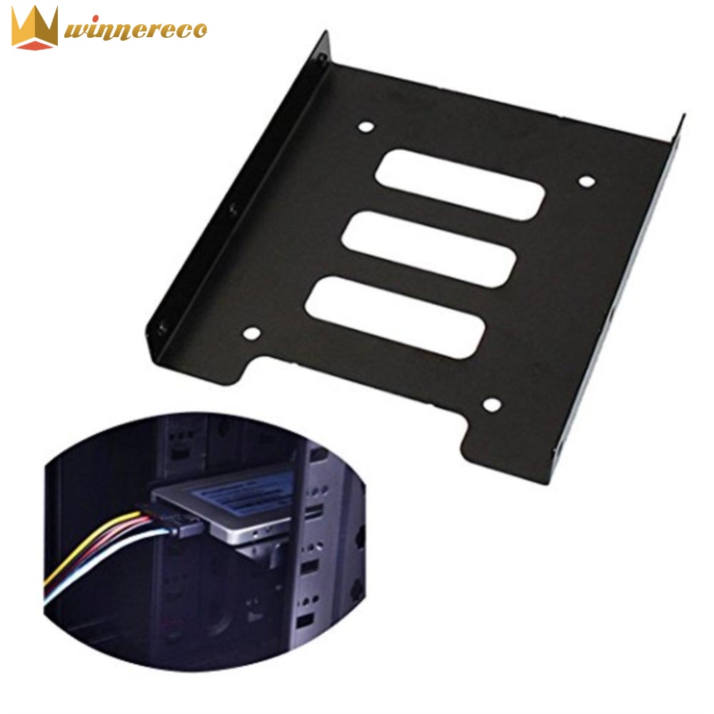 Easy Install Metal Mounting Bracket for 2.5 Inch SSD/HDD to 3.5 Inch Drive Bay for External DVD and Storage Devices ราคา 49 บาท*ส่งฟรี