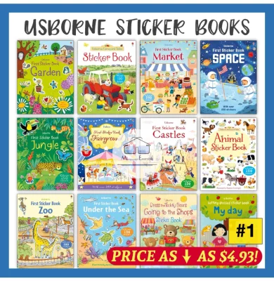 [ALL AVAILABLE TITLES] Usborne First Sticker Book Kids Sticker Books Children Activity Early Childhood Education