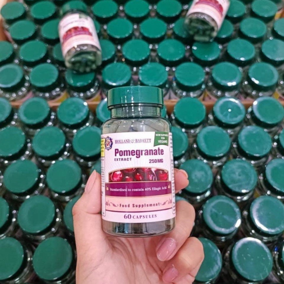 Viên Uống Chống Nắng Nội Sinh - Lựu Đỏ 250MG Hộp 60 Viên ÚC chính hãng mẫu mới