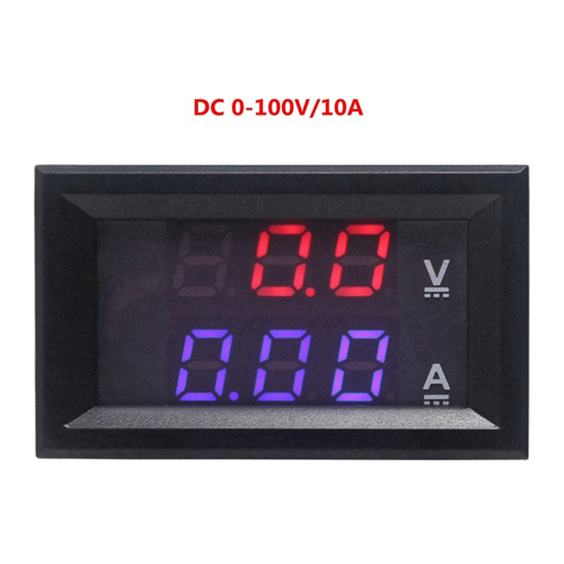 1pcs dc 0-100v 50a 100a vôn kế hiển thị kỹ thuật số kép vôn kế ampe kế ampe kế