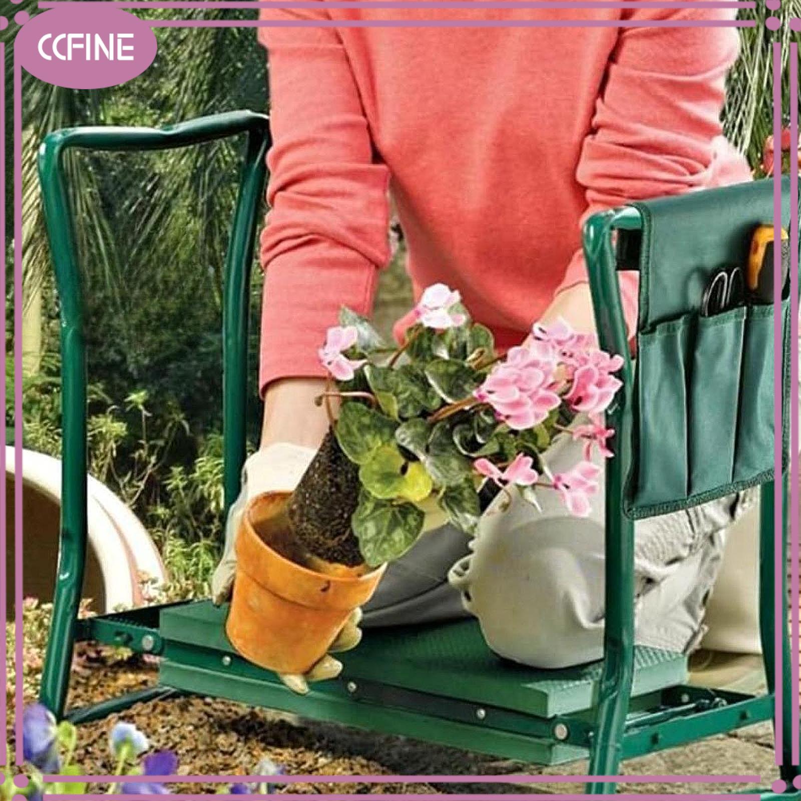 Ccfine ghế thấp để quỳ làm vườn và ghế làm vườn băng ghế dự bị để trồng ông bà câu cá
