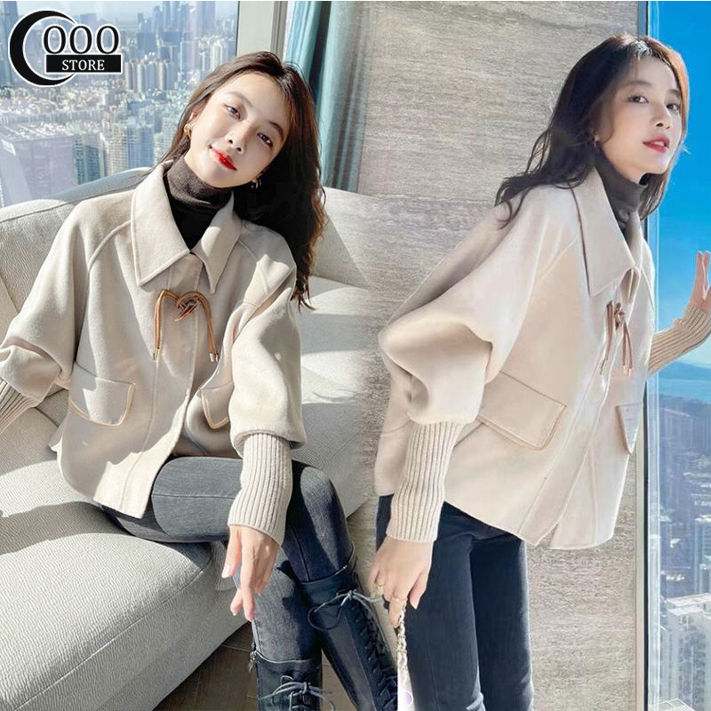 Oooo autumn winter coat high-end woolen High end Korean style short style