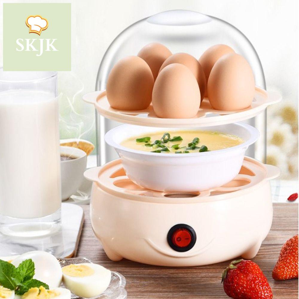 SKJK Một/hai lớp Hấp Máy làm nóng trứng Nồi hấp thức ăn Ngô Bữa sáng Máy nấu ăn Nồi hấp trứng Nồi nấu trứng Nồi nấu trứng chạy điện