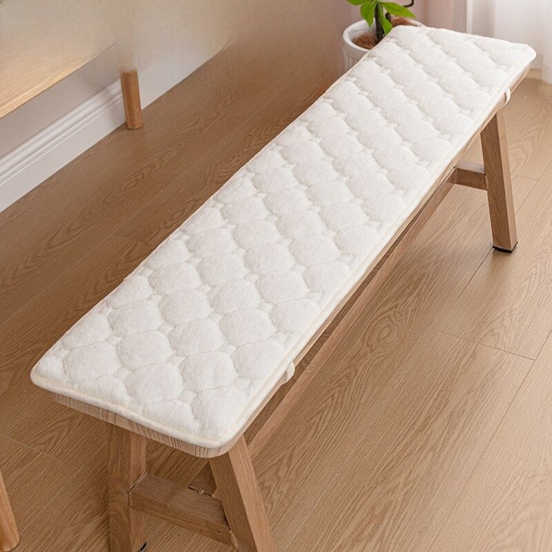 100% Thickened Wooden Tea Chair Cushion Sofa Seat Pad Long Bench Warm Redwood Pad Home Decorative Pure Color Modern Style