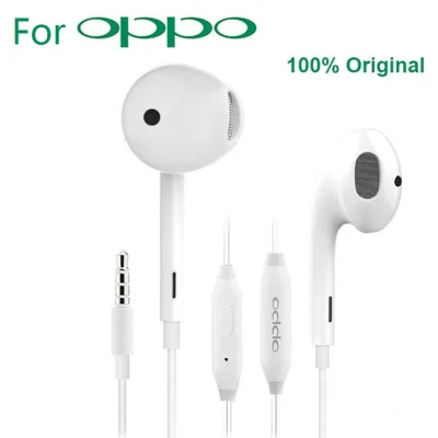 [SmartHere] Original OPPO R11 Headsets with 3.5mm Plug Wire Controller earphone for Xiaomi Huawei OPPO R15 OPPO Find X F7 F9 OPPO R17
