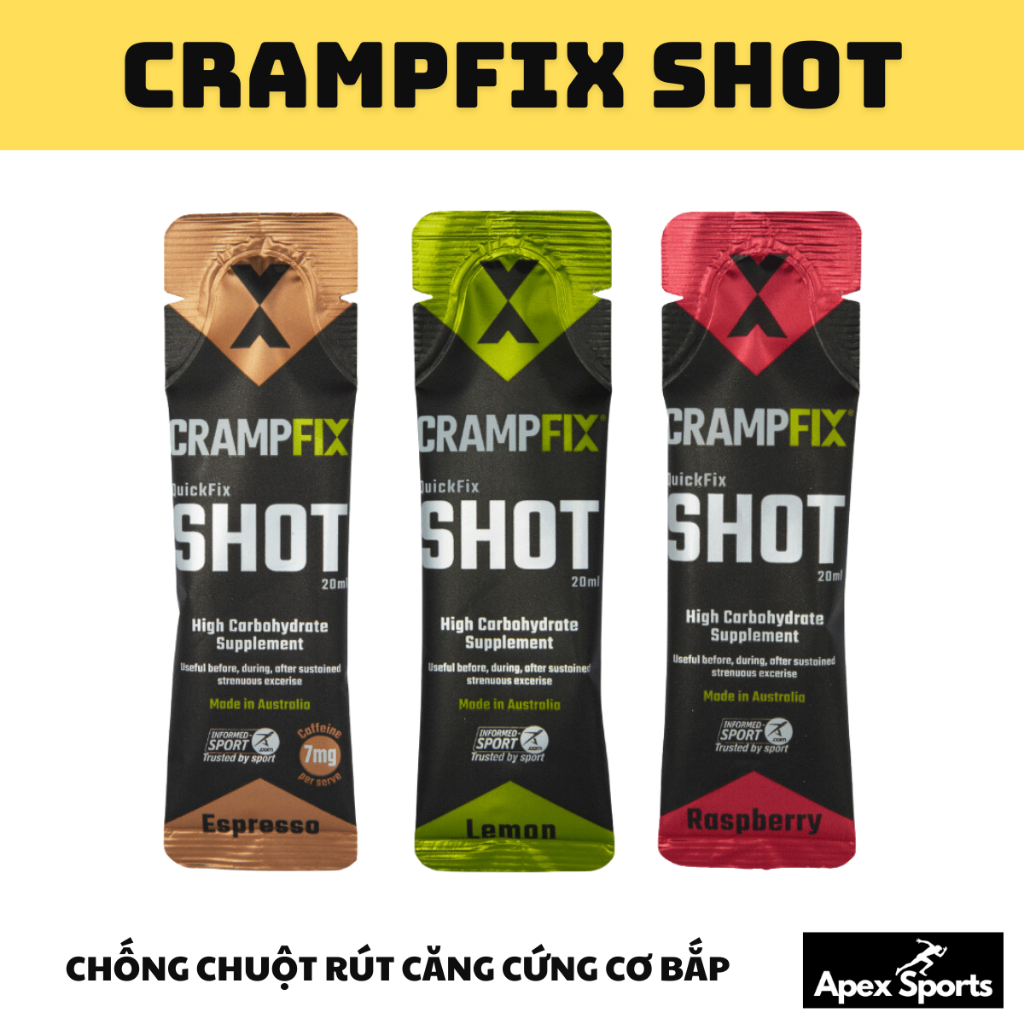 Nước Uống Ngăn Ngừa Chuột Rút và Chống Chuột Rút Crampfix gói 20ml
