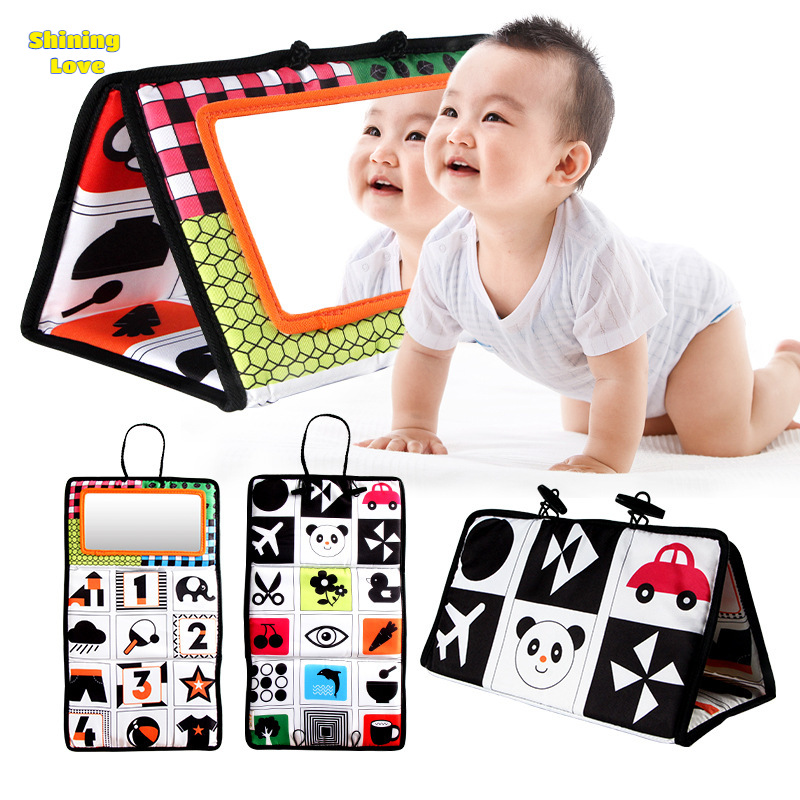 Shiningove bé sàn Gương Đồ chơi gương Phép Thuật đồ chơi cảm giác cho bé 6-12 tháng tuổi phát triển trí thông minh bò Đồ chơi