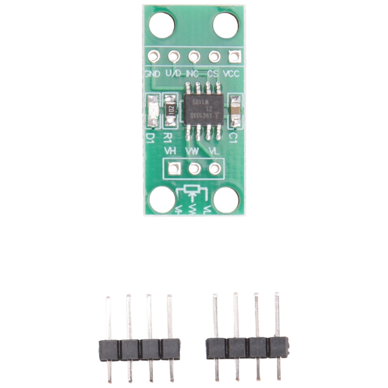 (HAJR) X9C103S Digital Potentiometer Module Green PC+Metal 100K 100Th Order Digital Potentiometer Circuit