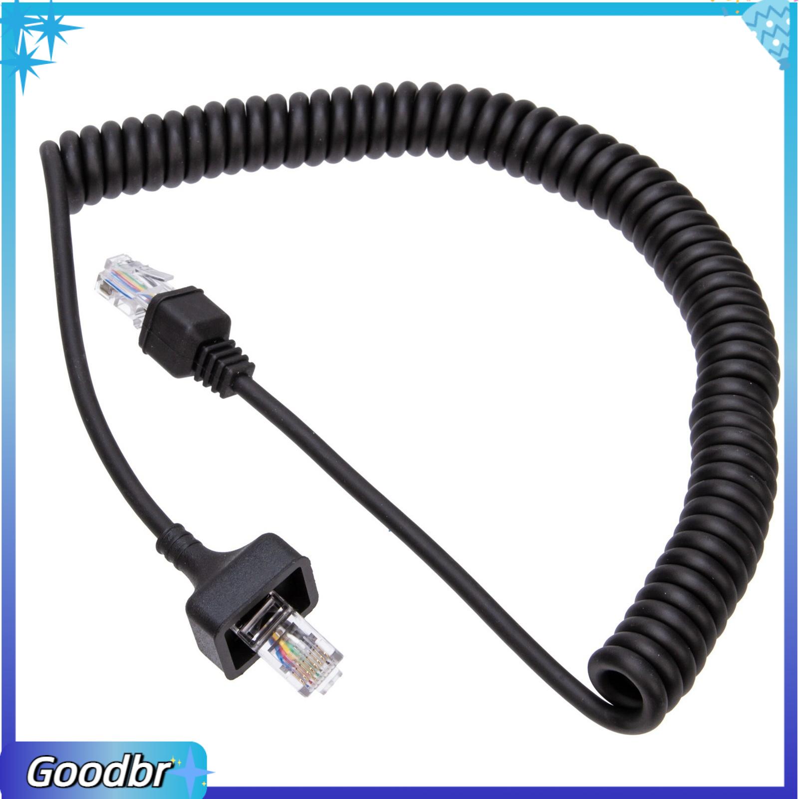 Goodbro Chất Lượng Cao Cáp micrô Rj45/8-Pin Cáp micrô Cho Walkie-Talkie Chất Lượng Cao Rj-45 8 Pin Microphone Cáp thay thế Cho Kmc-30 Tk-7100 Tk-760 Tk-768 Tk-863 vô tuyến di động Vận chuyển nhanh