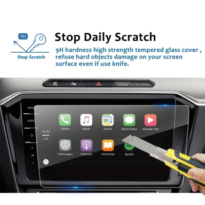 RUIYA Screen Protector For Passat B8 9.2 Inch 2018 Car Navigation Display Screen Auto Interior Protect Accessories