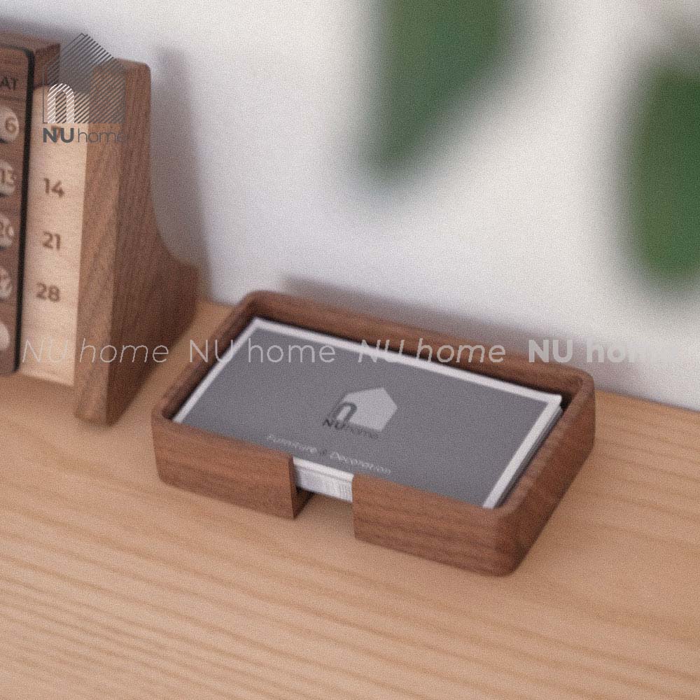 Khay đựng danh thiếp - Kino | nuhome.vn | hộp đựng namecard bằng gỗ tự nhiên được thiết kế đơn giản đẹp mắt