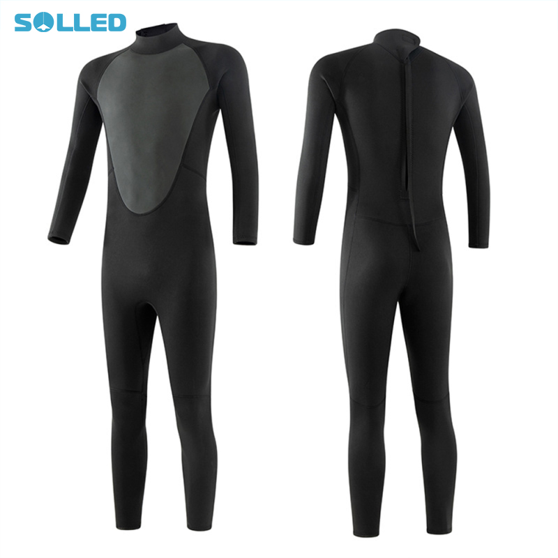 Neoprene 3mm Wetsuit cho lặn với ống thở có thể điều chỉnh đàn hồi vải chống lạnh một mảnh áo quần lặn