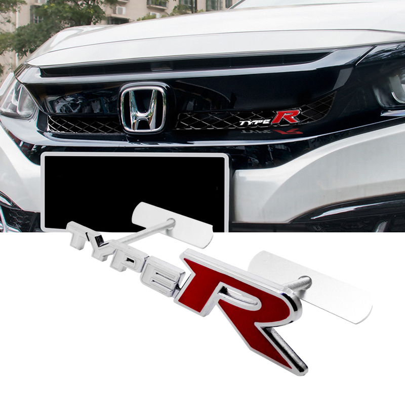 Xe Sửa Đổi Cho Loại R Logo biểu tượng lưới tản nhiệt trước Tự Động TYPE-R Lưới Tản Nhiệt Huy Hiệu ph