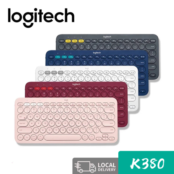 Logitech K380 Multi-Device Bluetooth Keyboard easy-switch Small portable Keyboard for iPhone iPad Android PC Notebook Singapore