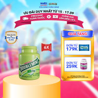Combo 6 hũ kẹo Candy Sing-gum Doublemint hương bạc hà hũ 554g